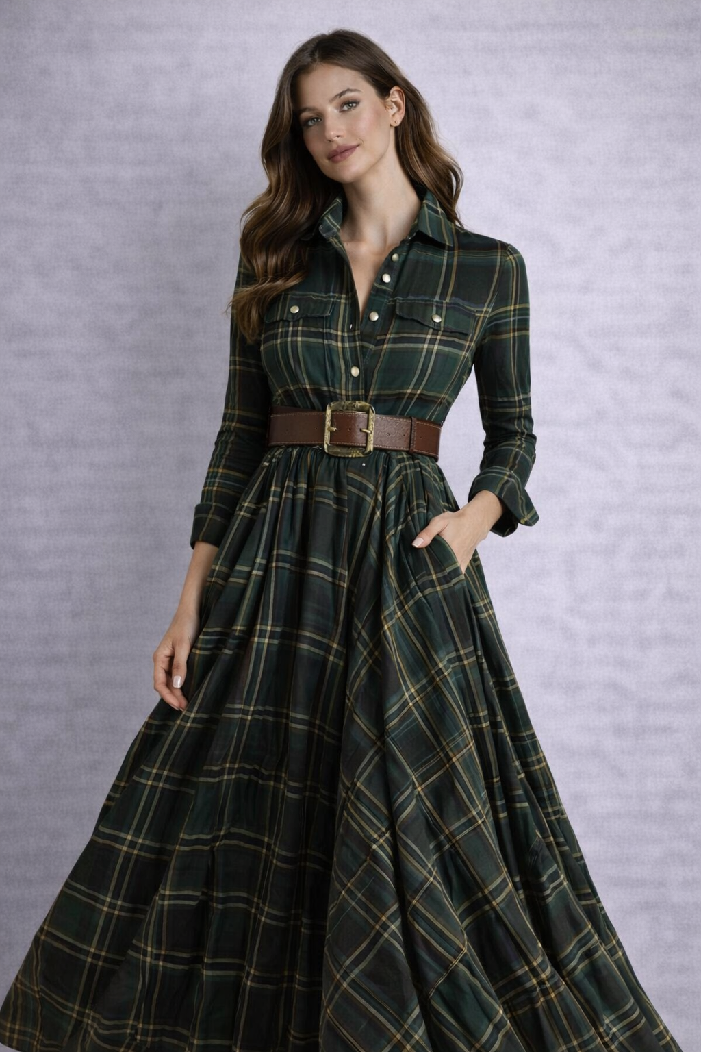 Beatriz | Vestido de cuadros