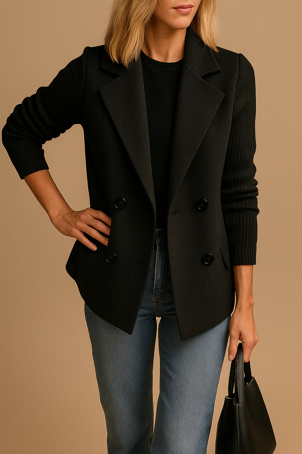 Nara Knit - Blazer sueter elegante