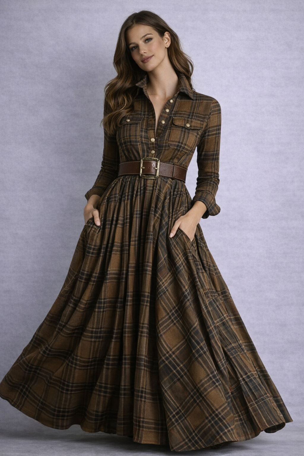 Beatriz | Vestido de cuadros