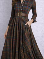 Beatriz Royale - plaid dress