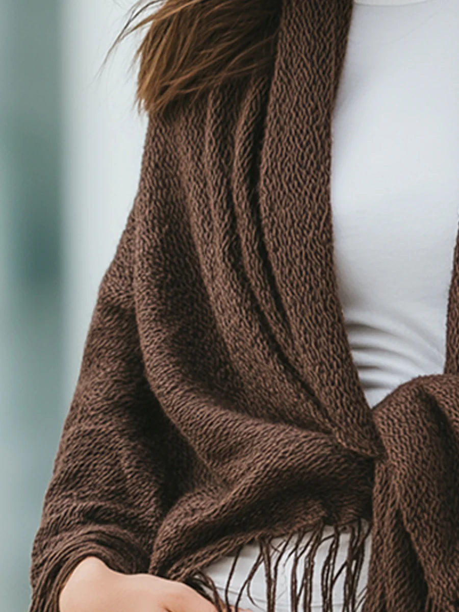Mocha Embrace Poncho
