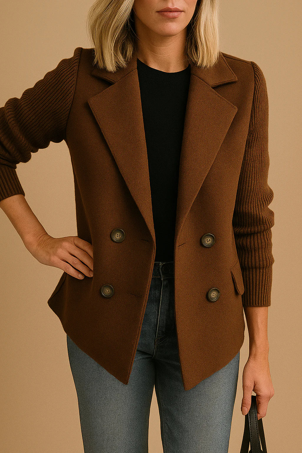 Nara Knit - Blazer sueter elegante