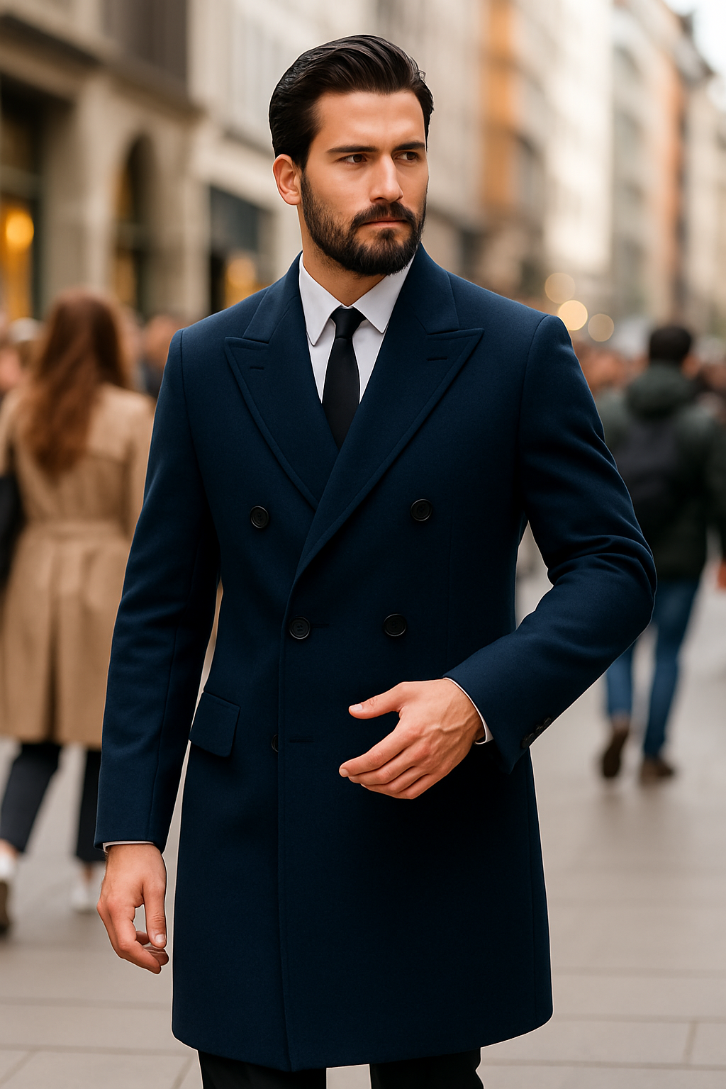 Guillaume: abrigo largo de invierno de lana excepcional