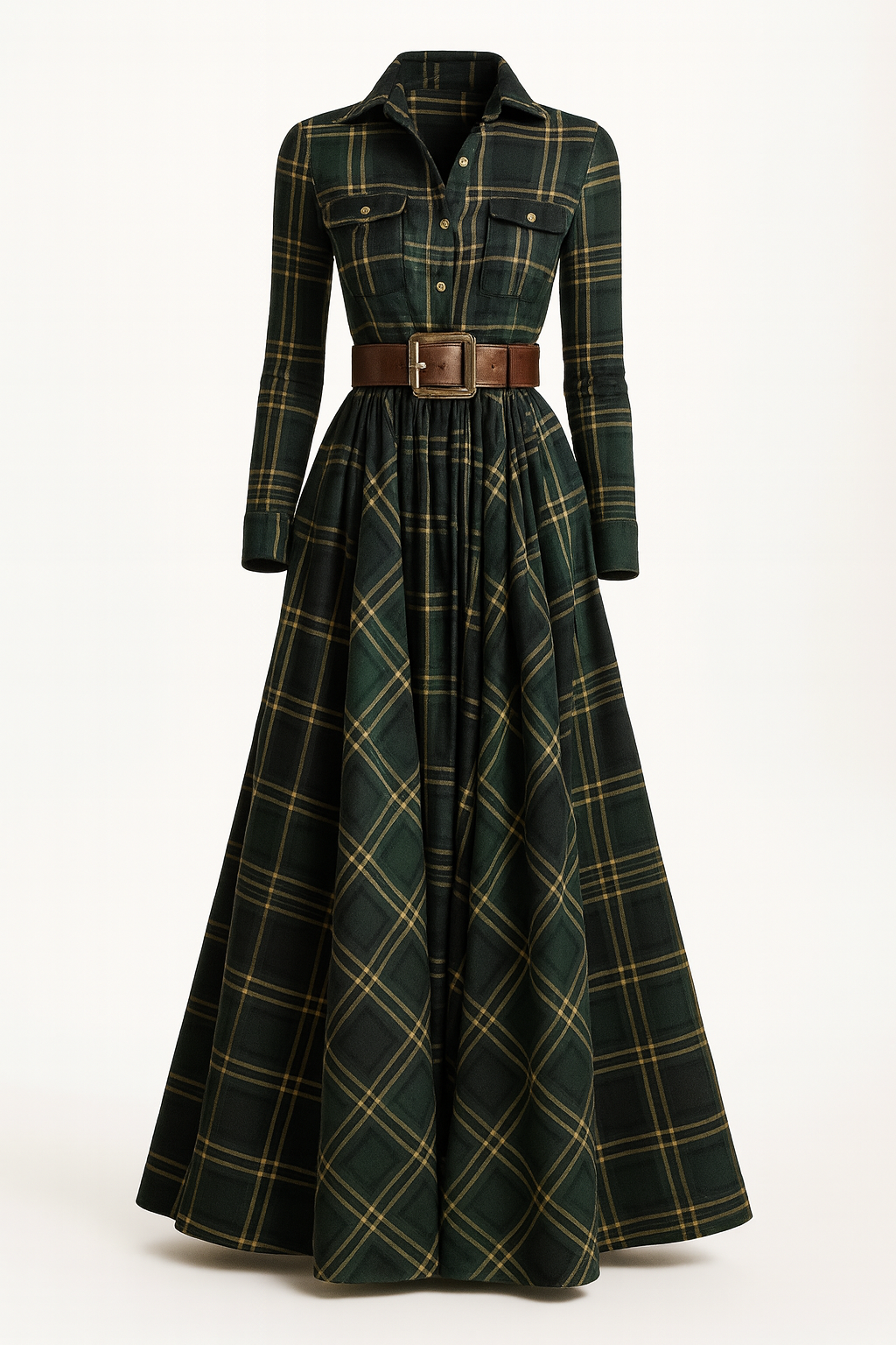 Beatriz Royale - vestido de cuadros